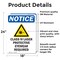 Signmission Radiation & Laser Sign, 24 in H x 18 in W, Vinyl Decal, Rectangle OS-2PACK-NS-D-1824-V-10605 - alternate 5